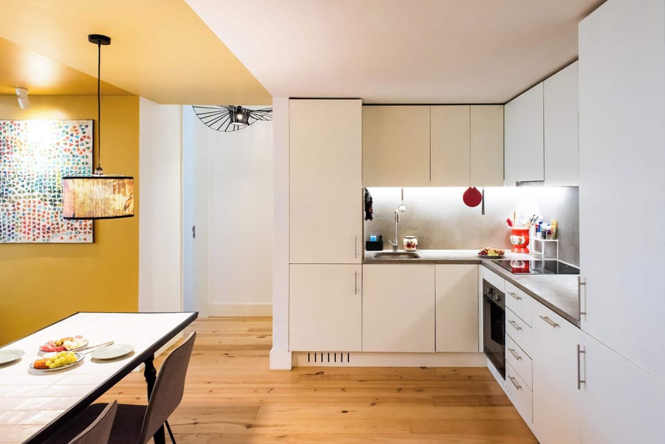 Modern kitchen with everything needed for home cooking
