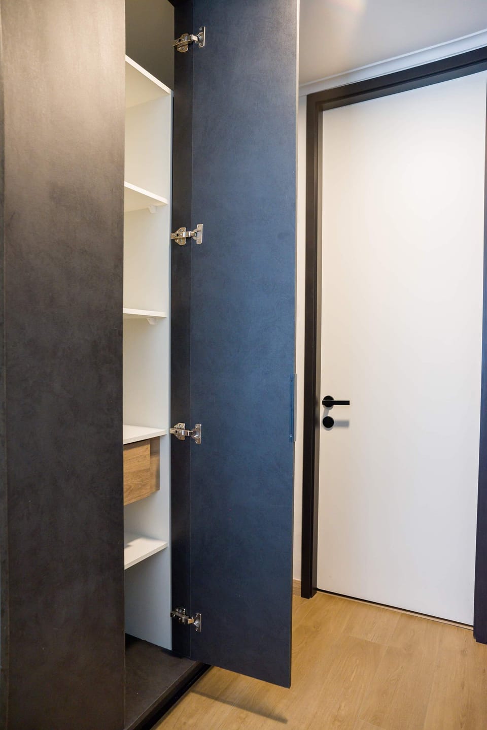 Sleek entryway with ample storage, perfect for organizing essentials in style.