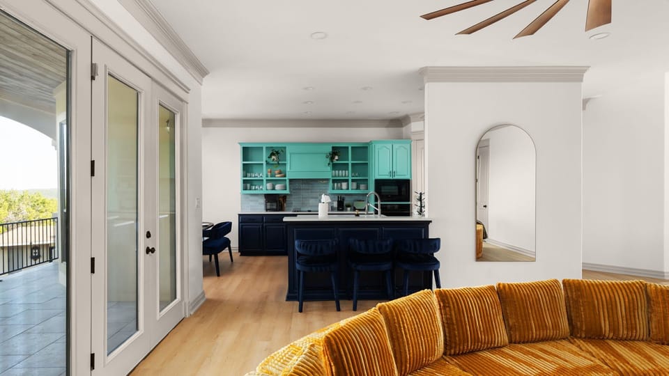 This living room was made for lazy mornings and long conversations.