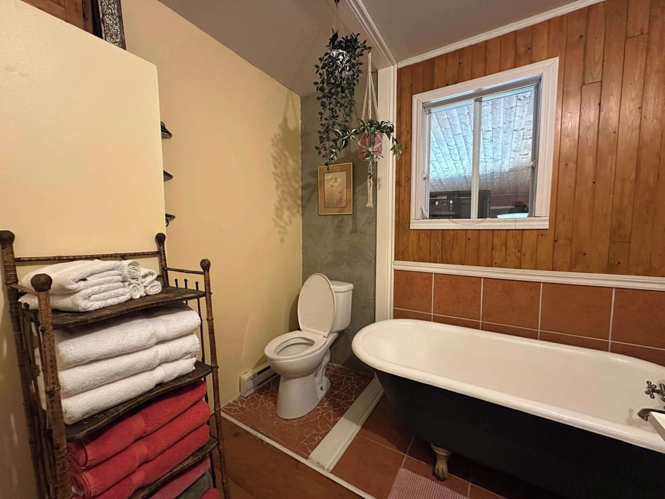 Salle de bain avec bain