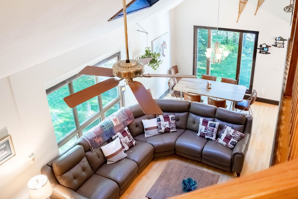 Large sectional couch.