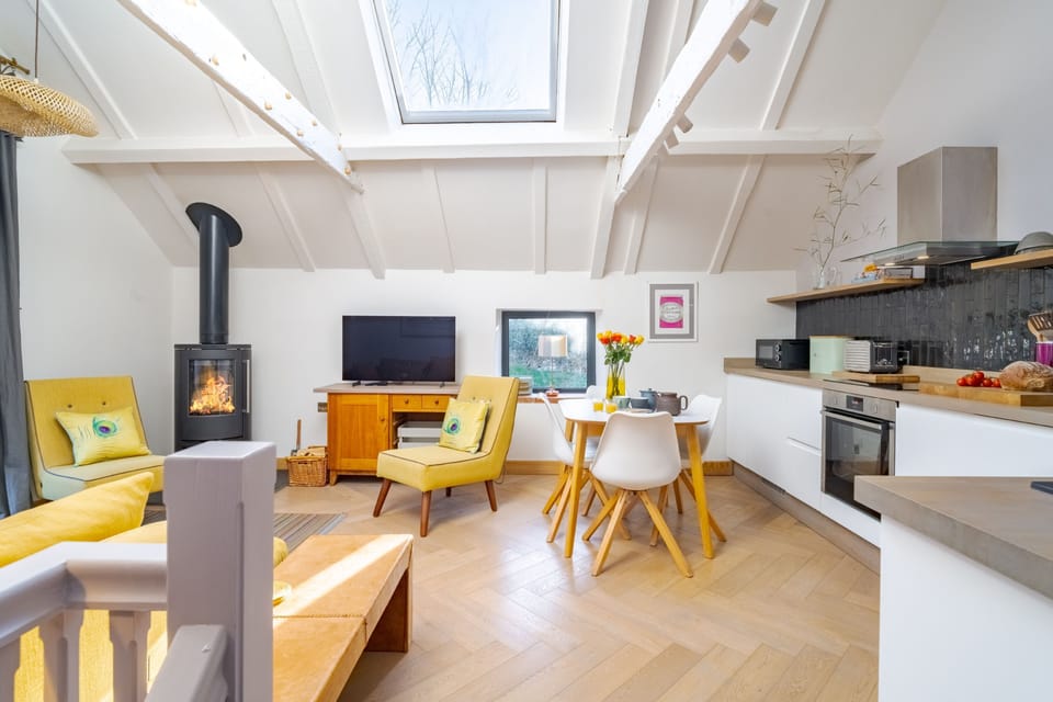 First floor: Bright and spacious open-plan living area