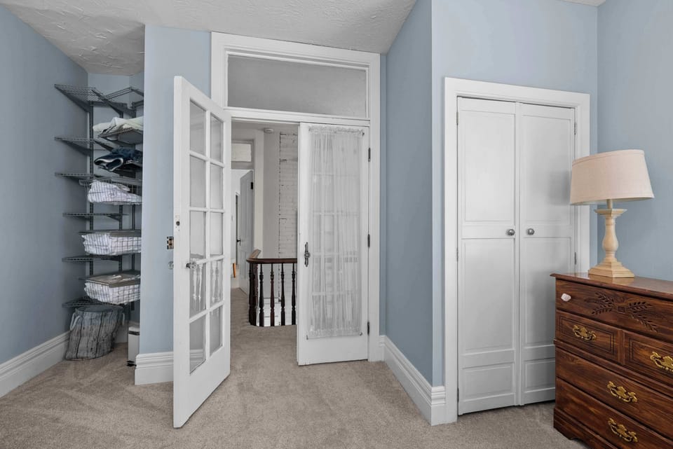 The final bedroom offers a pair of full-over-full bunkbeds​