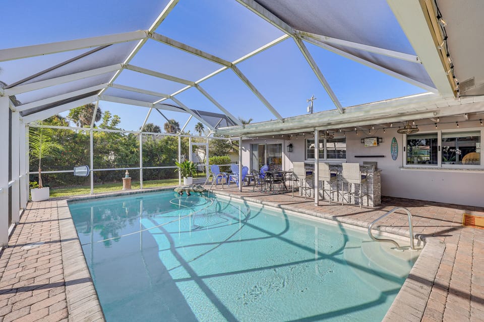 North Fort Myers Vacation Rental | 3BR | 2BA | 1,779 Sq Ft | 2 Steps to Access