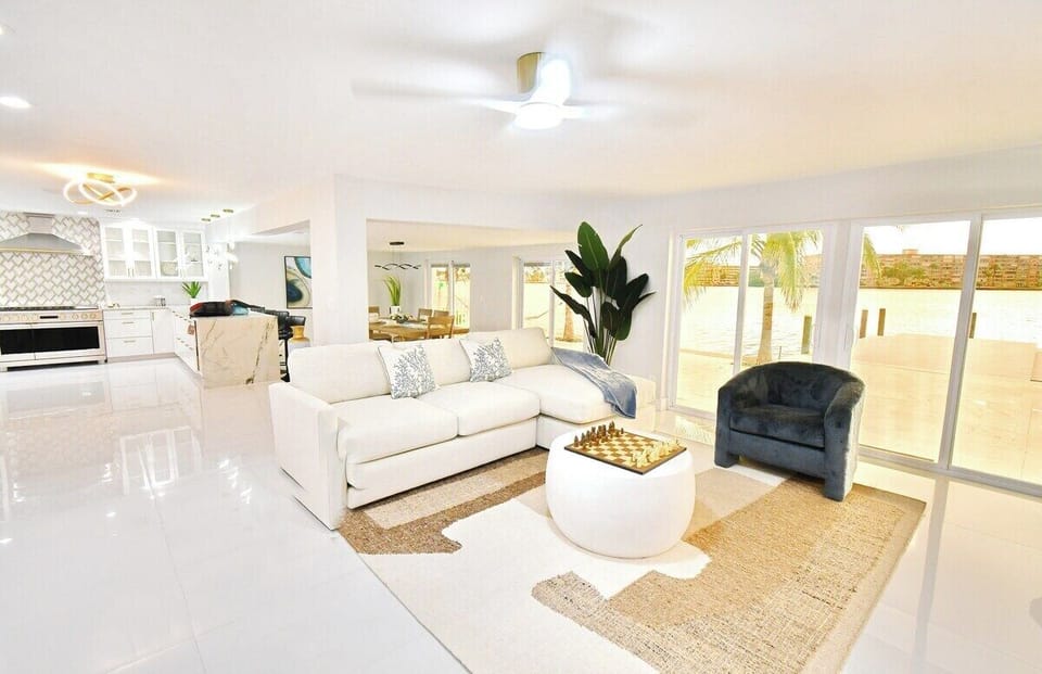 Living area with Sofa and TV.