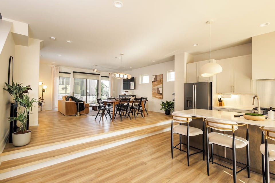 Open concept living / kitchen / dining