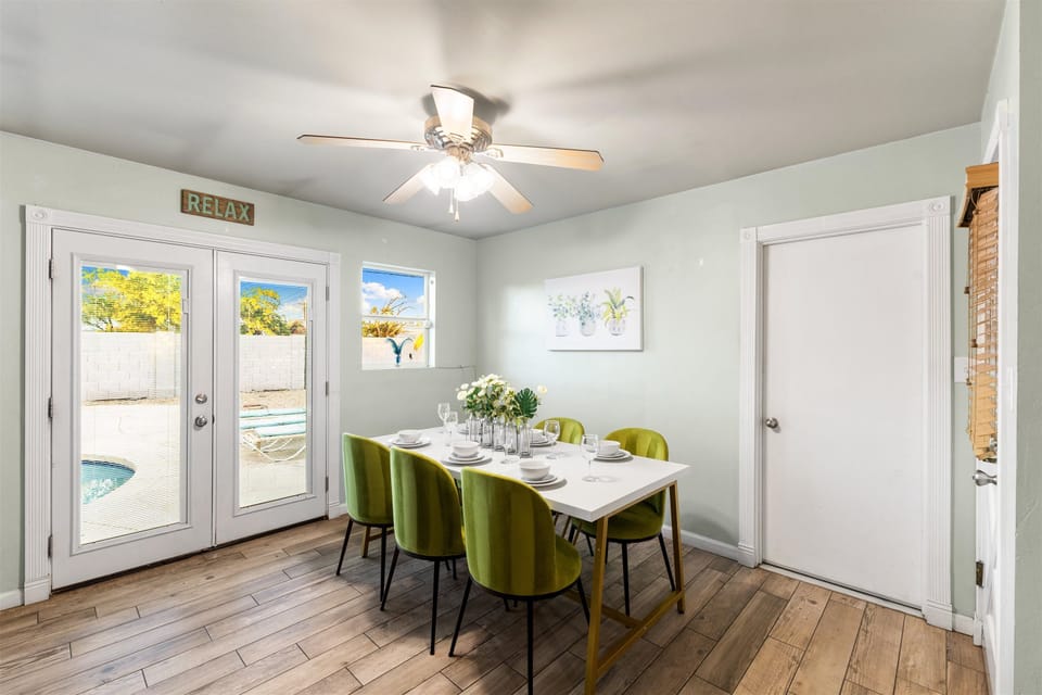 Elegant dining area designed for shared meals and conversation.