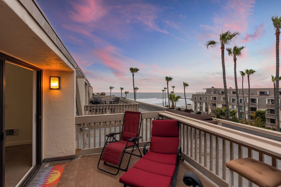 Lounge under a beautiful sunset