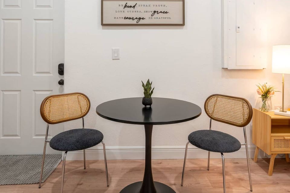 Cozy dining space for your morning coffee or to pop open your laptop to check in
