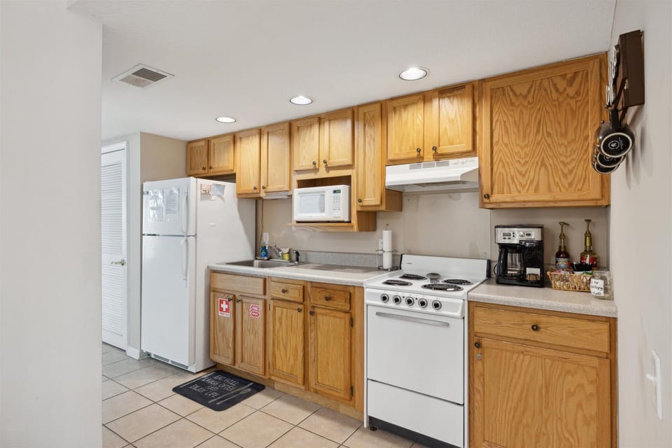 Fully stocked kitchen