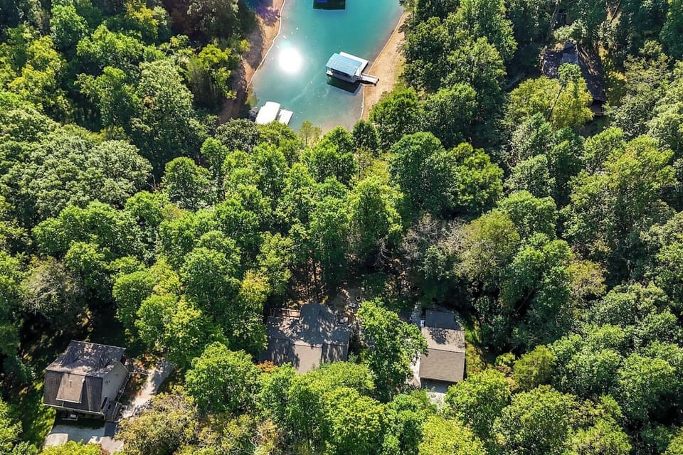 Overhead shot of cove