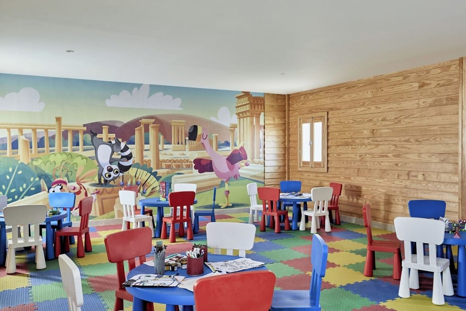 Spark creativity with crafts and games in the kids club.
