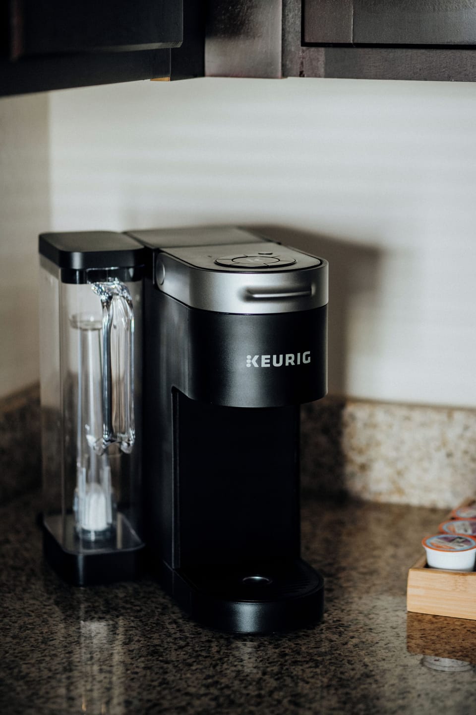 Start your day with a perfect cup from our Keurig.