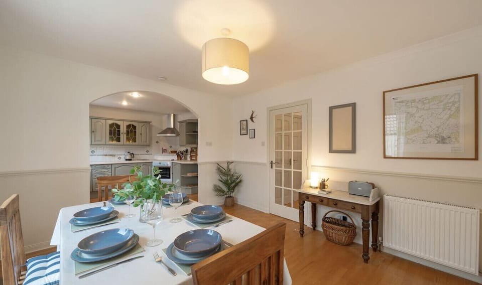 Dining room and kitchen