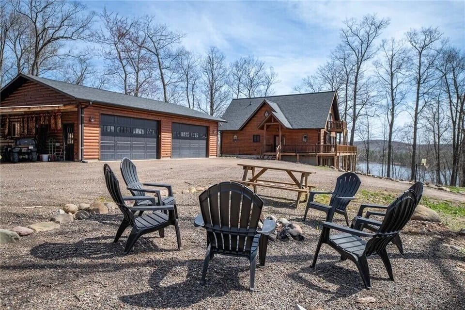 Dedicated outdoor bonfire area for relaxing