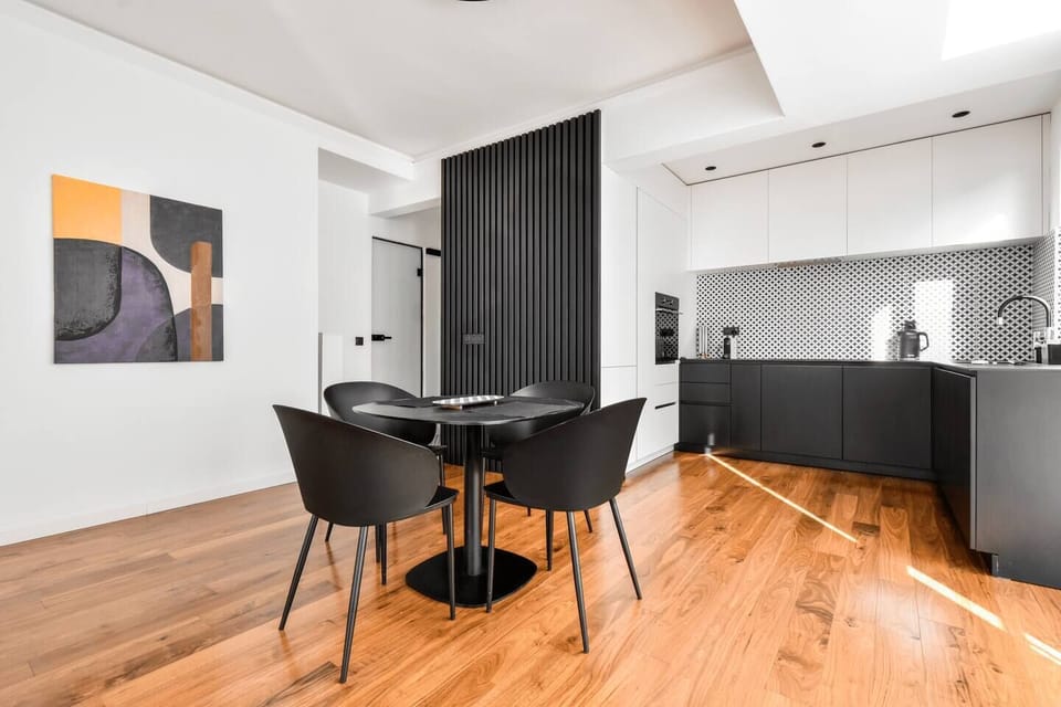 Share meals, stories, or work in your open-plan dining space