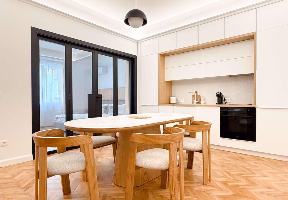 Stylish dining space perfect for slow mornings