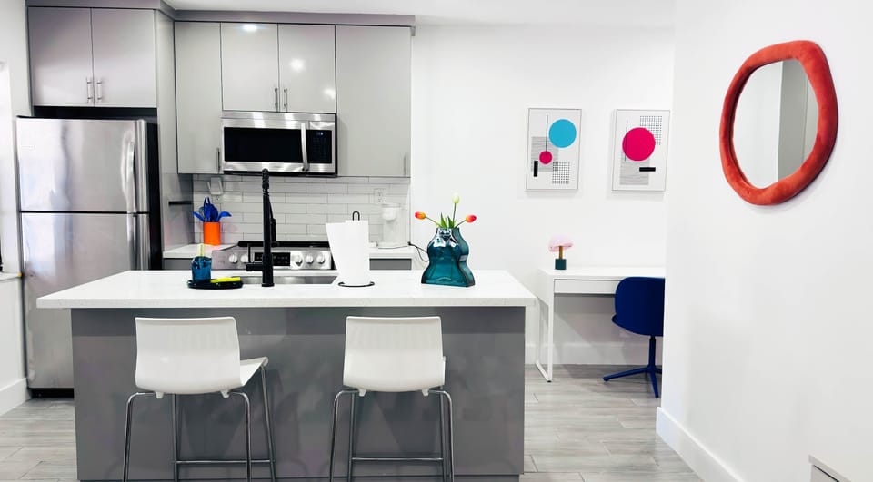 A thoughtfully designed kitchen for unhurried mornings, casual cooking, and those quiet moments that make a stay feel special.