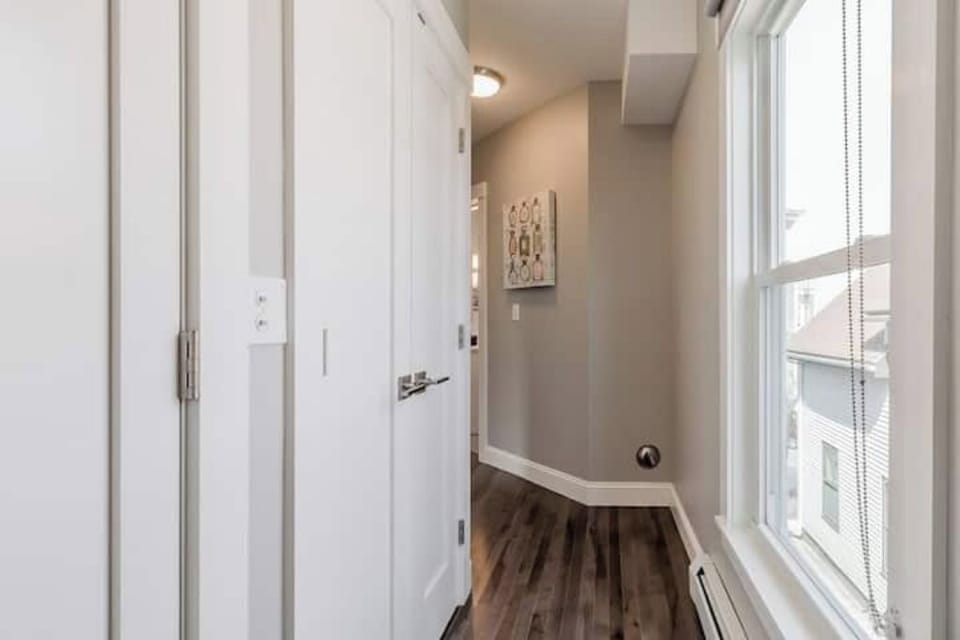 hallway leading to the private deck 