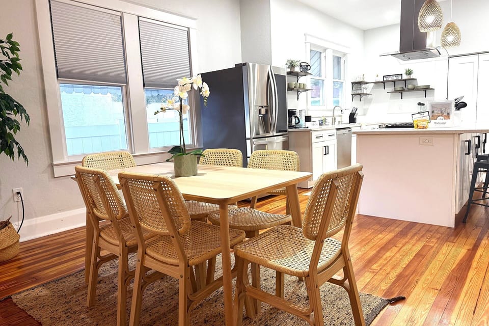 Gather around the dining table for family meals, game nights, or remote work sessions.