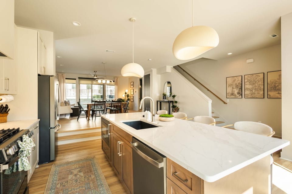 Open concept Kitchen/ Dining Room / Living Room