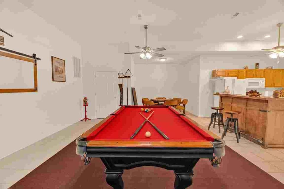 Antique New Brunswick Pool Table in the Giant Game Room.