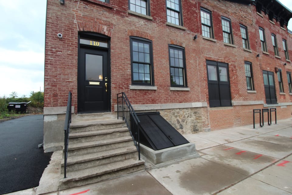 Apartment #2 is at 110 Hotel Street and has keyless entry.

