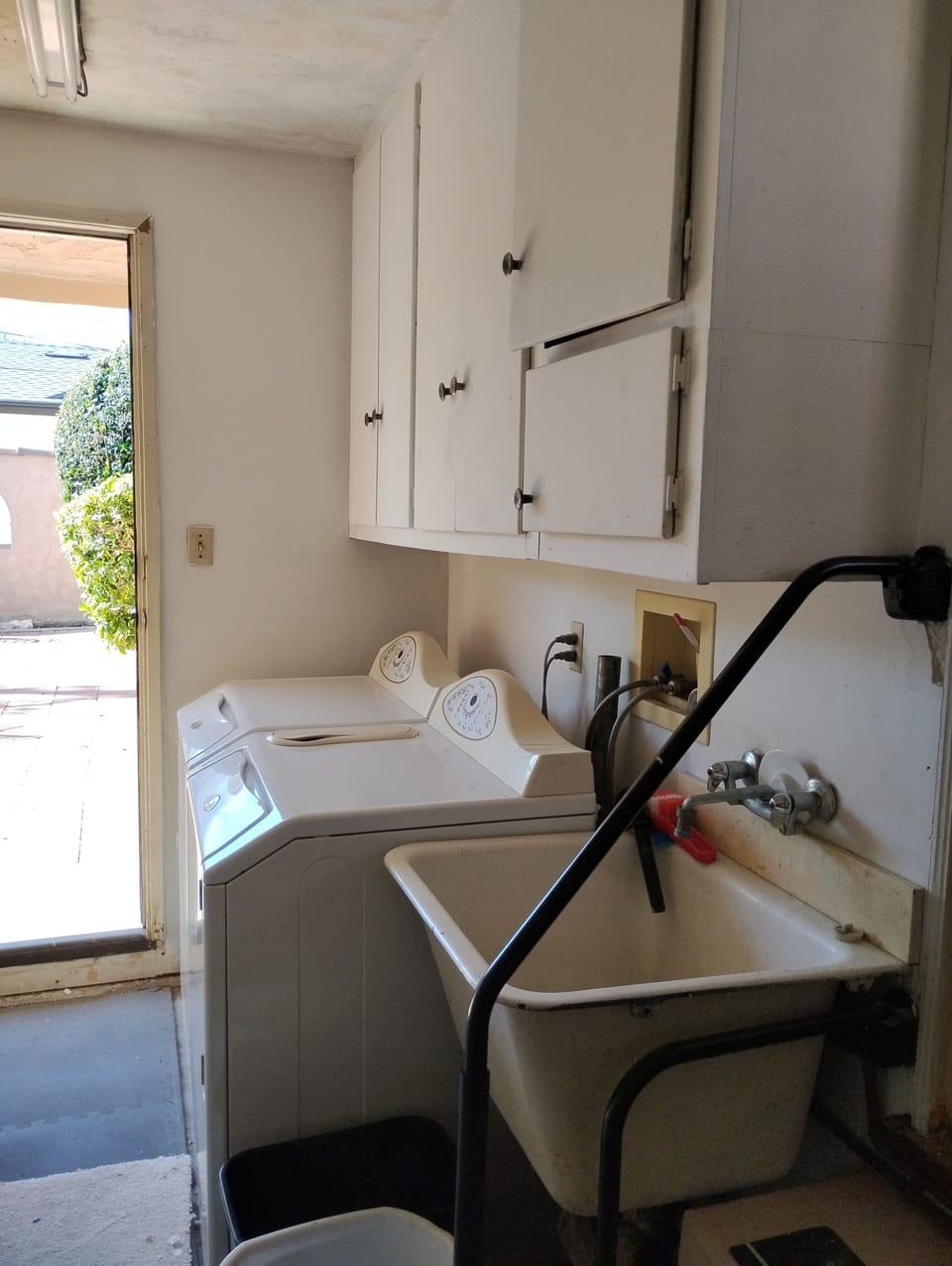 Laundry in garage