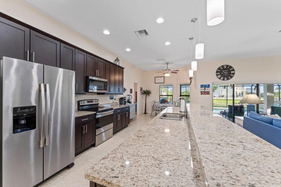 Spacious kitchen fully equipped for your cooking needs.