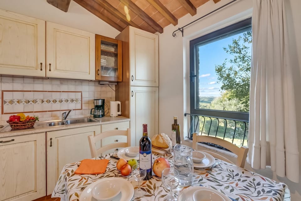 Kitchen and dining area