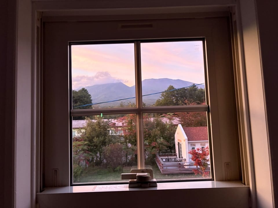 Mount Asama in the evening