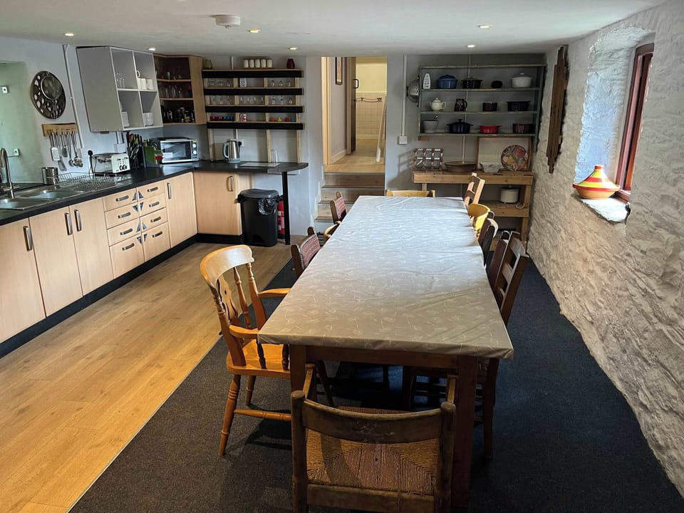 Kitchen with large table