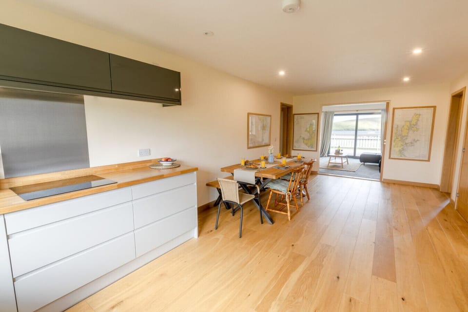 Modern kitchen and dining space