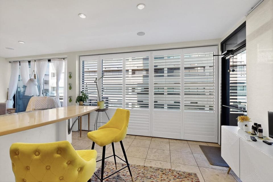 Great work area with outlet.