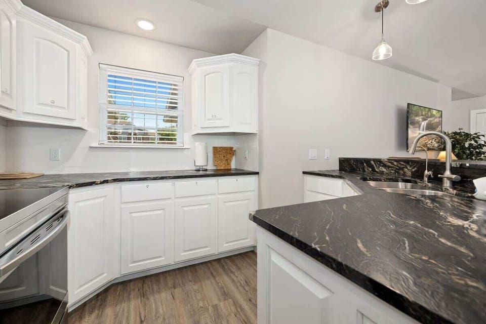 Plenty of counter space for home cooked meals