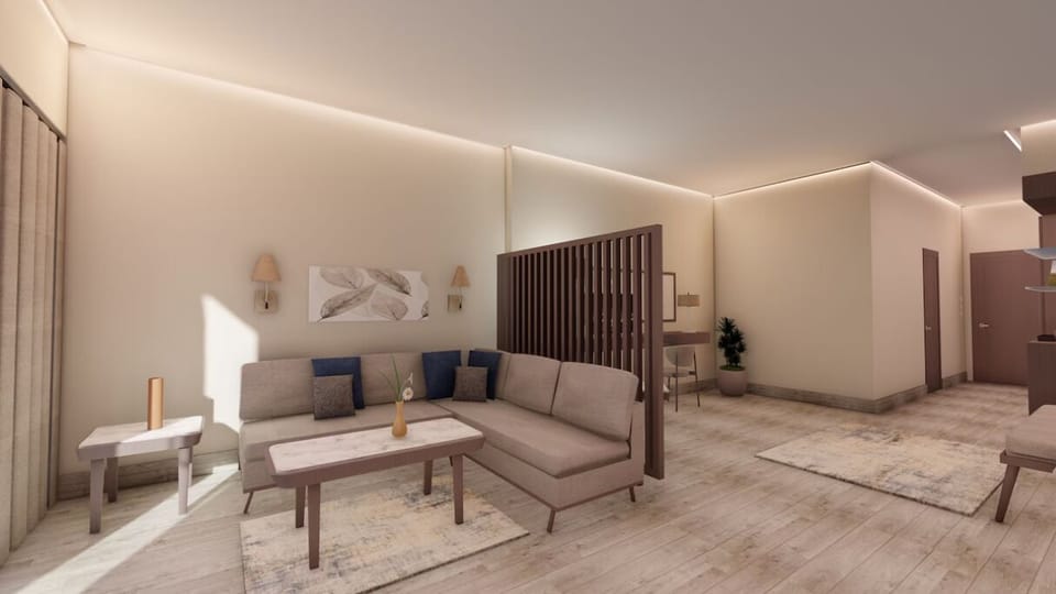 Stretch out on the sectional and savor soft daylight.