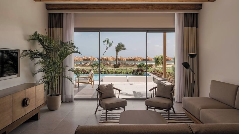 Gather in the lounge, then step straight to sunshine.