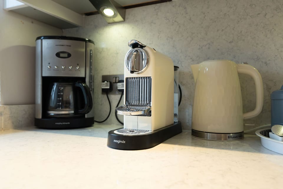 Spacious kitchen with all essential appliances