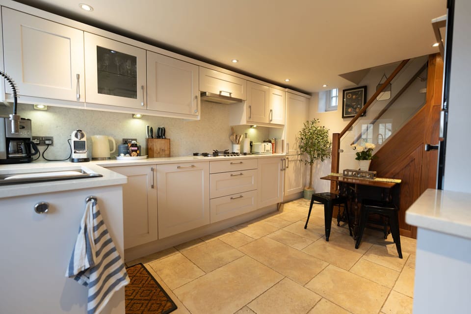 Modern cooking space with ample workspace