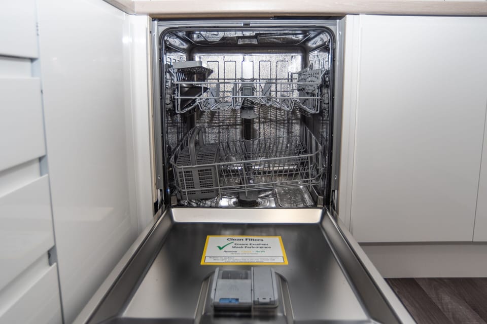 Integrated appliances - Dishwasher included for hassle-free clean-up — convenient, home-from-home facilities for an effortless stay.