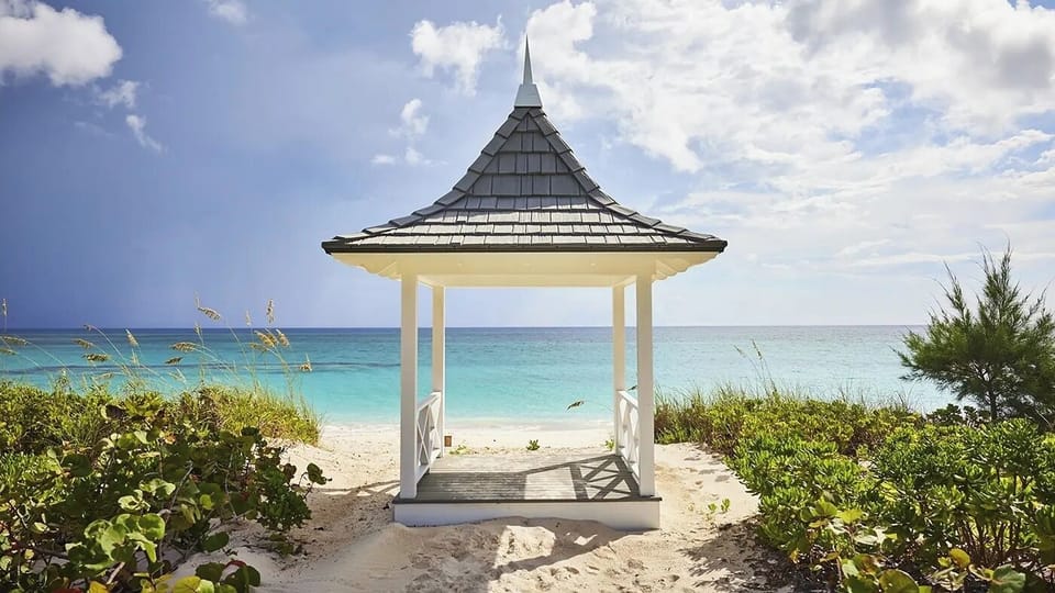 Stroll to the beach pavilion and soak up sunshine.