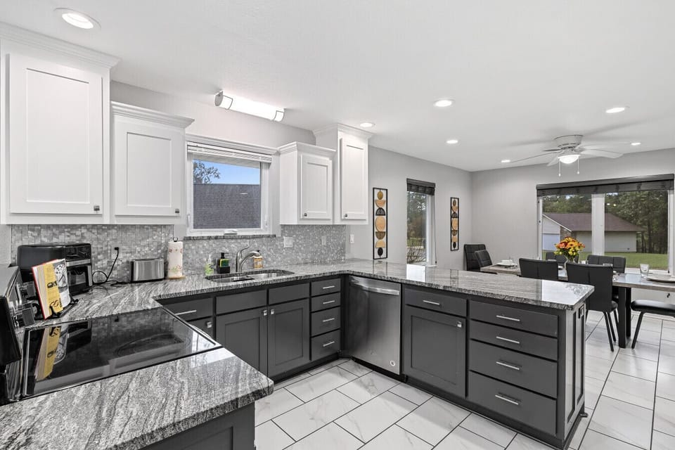 Fully Equipped Kitchen | Stainless Steel Appliances | Granite Counters
