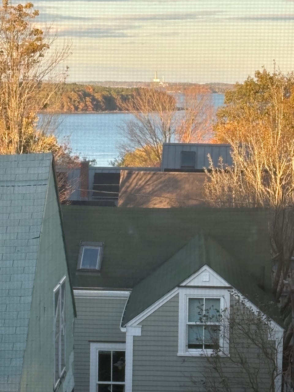 View from private covered deck