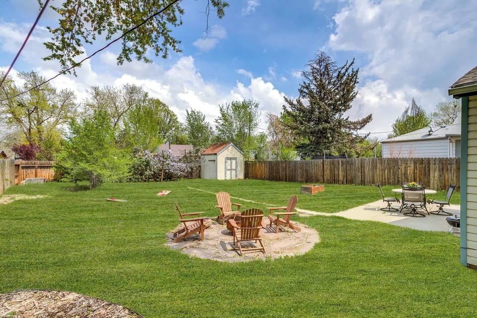 Enjoy our fenced in back yard where you can play all the yard games or just let the kids run around on a nice day!
