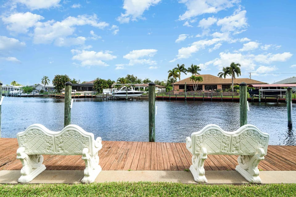Enjoy sitting on the dock while watching your family and friends kayak and other activates on the water