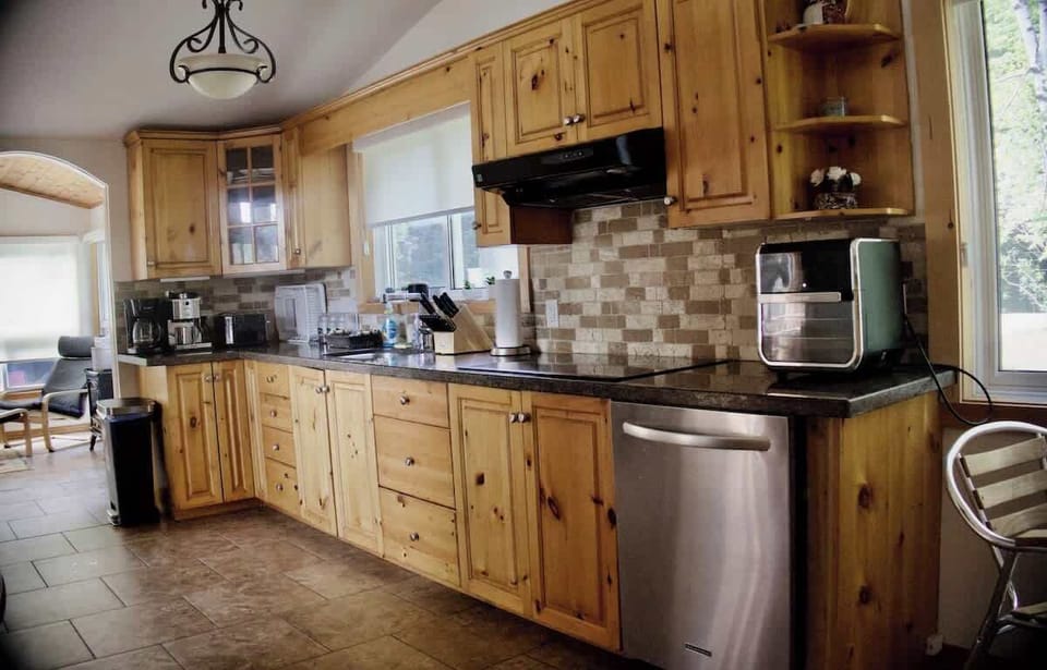 Our kitchen is fully stocked with all the essentials from oil, vinegar, coffee, tea, sugar and all the items you might need to cook yourself a healthy meal during your trip.