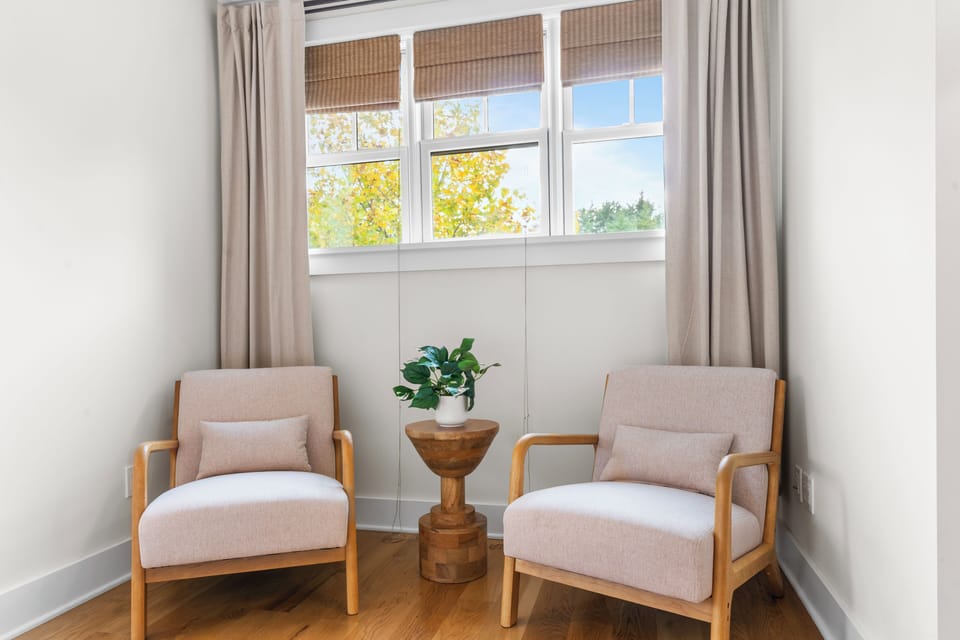 Bedroom 2's reading nook.