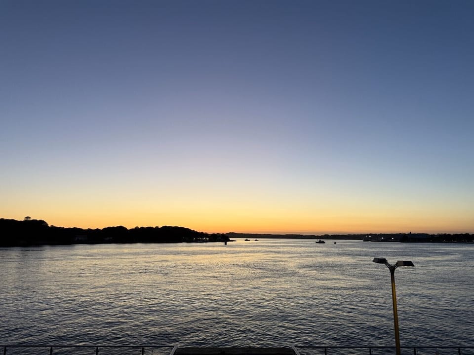 Sunset view from the balcony