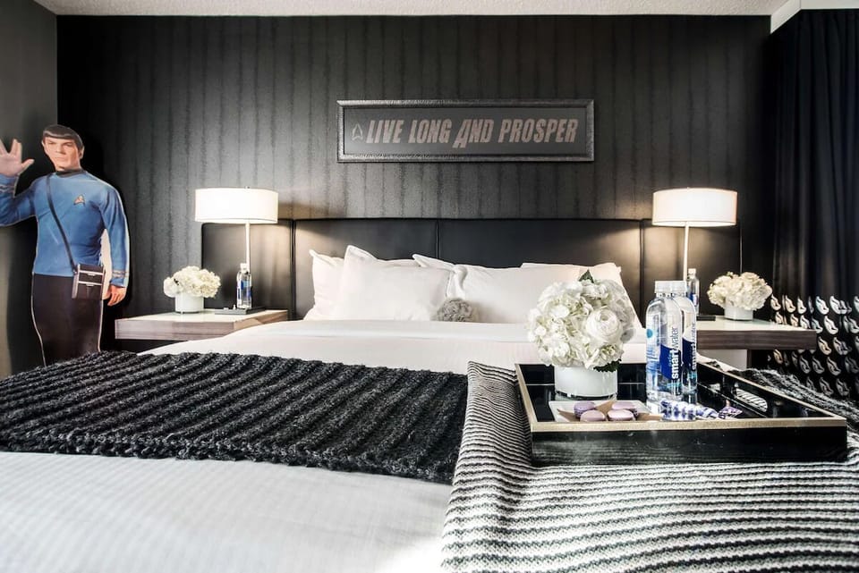 Unwind in a playful themed suite with cozy, styled details.