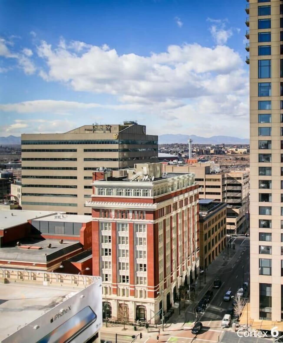 Start your day with big-sky city views outside.